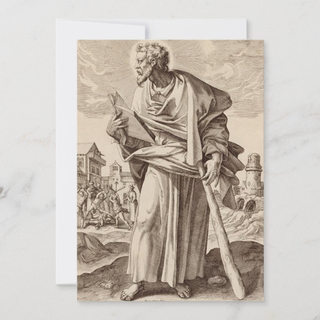 Cartes Pour Fêtes Annuelles Saint Jacques le Mineur fils d'Alphée (Devant)
