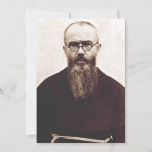 Cartes Pour Fêtes Annuelles Saint Maximilien Kolbe prêtre catholique polonais