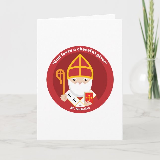 Cartes Pour Fêtes Annuelles Saint-Nicolas (Devant)
