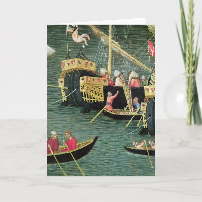 Cartes Pour Fêtes Annuelles Saint Nicolas sauve Mira de la famine (Devant)