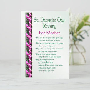 Cartes Pour Fêtes Annuelles Saint-Patrick Jour de bénédiction irlandaise pour 