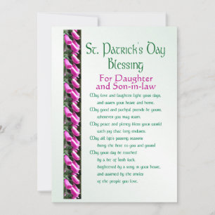 Cartes Pour Fêtes Annuelles Saint Patrick’s Day Bless for Daughter & Son in-la
