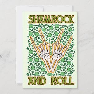Cartes Pour Fêtes Annuelles Saint-Patrick Shamrock And Roll