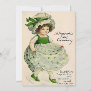 Cartes Pour Fêtes Annuelles Saint-Patrick vintage