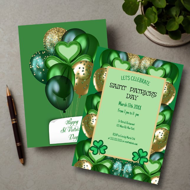 Cartes Pour Fêtes Annuelles Saint Patrick's Day (Créateur téléchargé)