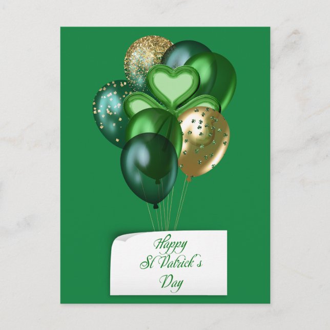 Cartes Pour Fêtes Annuelles Saint Patrick's Day (Devant)