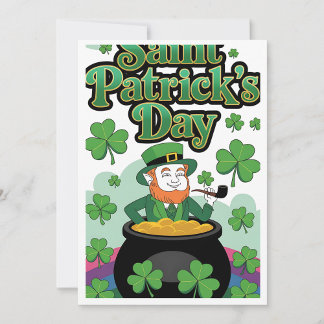 Cartes Pour Fêtes Annuelles Saint Patrick's Day Holiday Card 