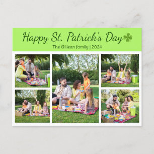 Cartes Pour Fêtes Annuelles Saint-patrick's day Photo de famille Shamrock Coll