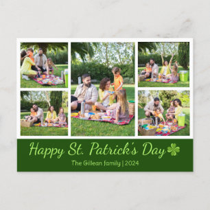 Cartes Pour Fêtes Annuelles Saint-patrick's day Photo de famille Shamrock Coll