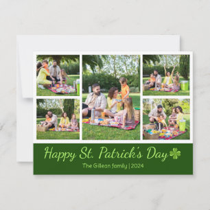 Cartes Pour Fêtes Annuelles Saint-patrick's day Photo de famille Shamrock Coll