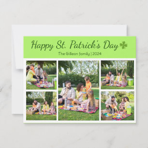 Cartes Pour Fêtes Annuelles Saint-patrick's day Photo de famille Shamrock Coll
