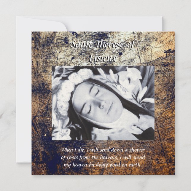 Cartes Pour Fêtes Annuelles Saint-Thérèse de Lisieux (Devant)