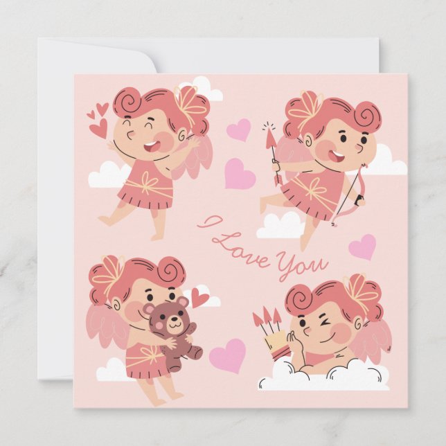 Cartes Pour Fêtes Annuelles Saint Valentin (Devant)