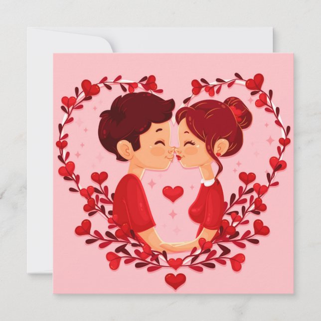 Cartes Pour Fêtes Annuelles Saint Valentin (Devant)