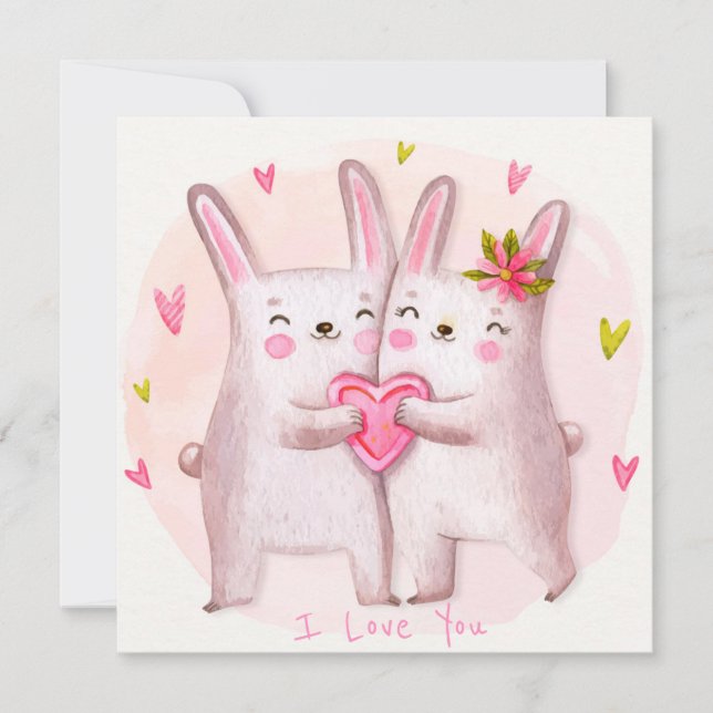 Cartes Pour Fêtes Annuelles Saint Valentin (Devant)