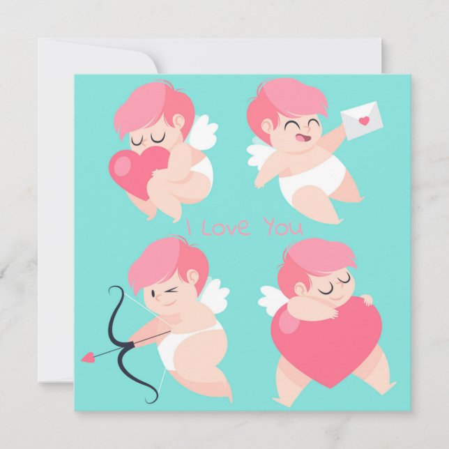 Cartes Pour Fêtes Annuelles Saint Valentin (Devant)