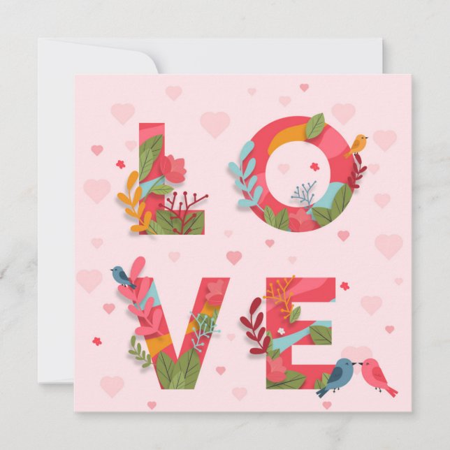 Cartes Pour Fêtes Annuelles Saint Valentin (Devant)
