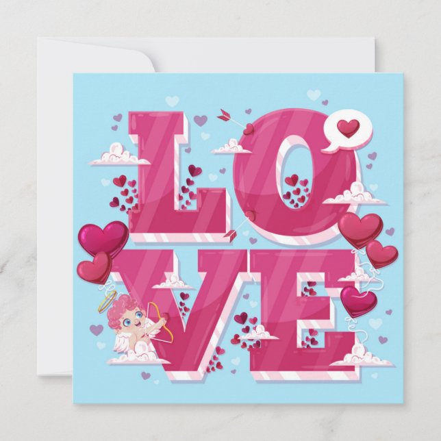 Cartes Pour Fêtes Annuelles Saint Valentin (Devant)