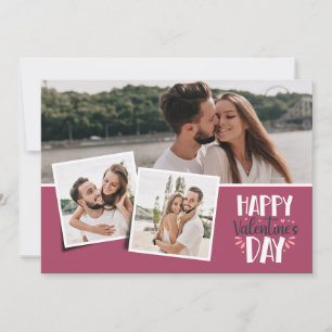 Cartes Pour Fêtes Annuelles Saint Valentin 3 photos collage rose