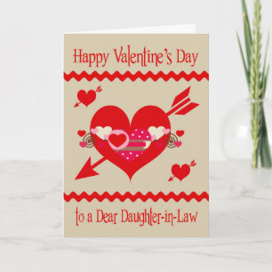 Cartes Pour Fêtes Annuelles Saint-Valentin à la belle-fille
