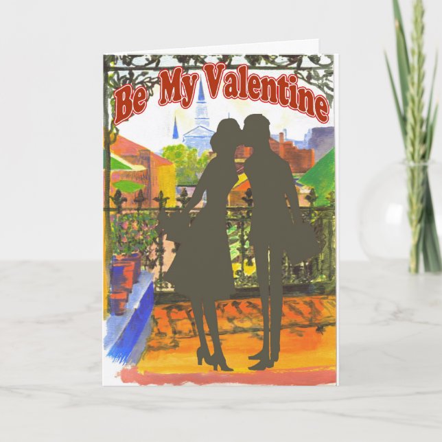 Cartes Pour Fêtes Annuelles Saint-Valentin à la Nouvelle-Orléans (Devant)