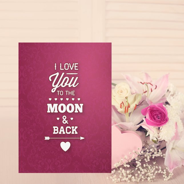 Cartes Pour Fêtes Annuelles Saint-Valentin Abstrait de Bourgogne (Créateur téléchargé)