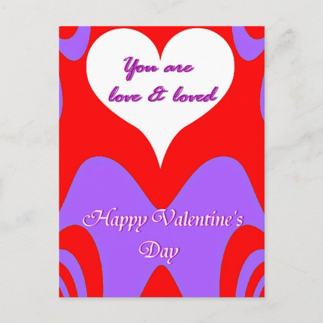 Cartes Pour Fêtes Annuelles Saint Valentin Amour_ (Devant)