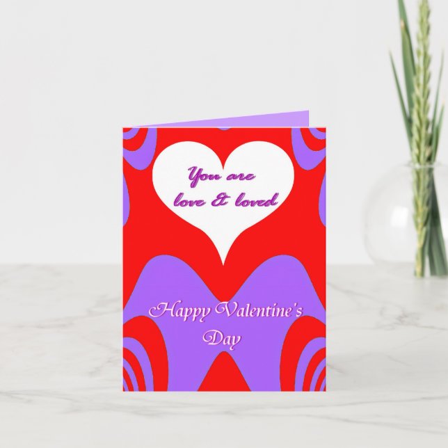 Cartes Pour Fêtes Annuelles Saint Valentin Amour_ (Devant)