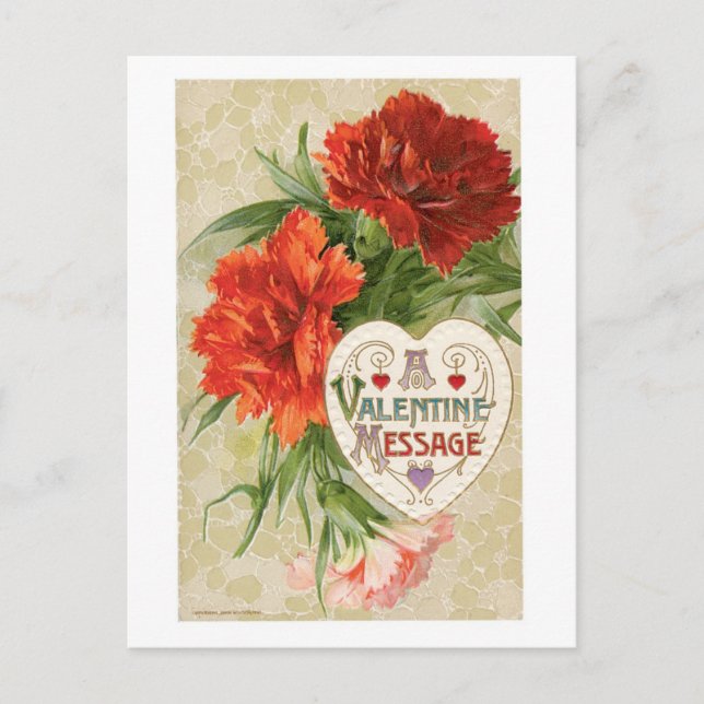Cartes Pour Fêtes Annuelles Saint-Valentin antique (Devant)