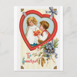 Cartes Pour Fêtes Annuelles Saint-Valentin antique