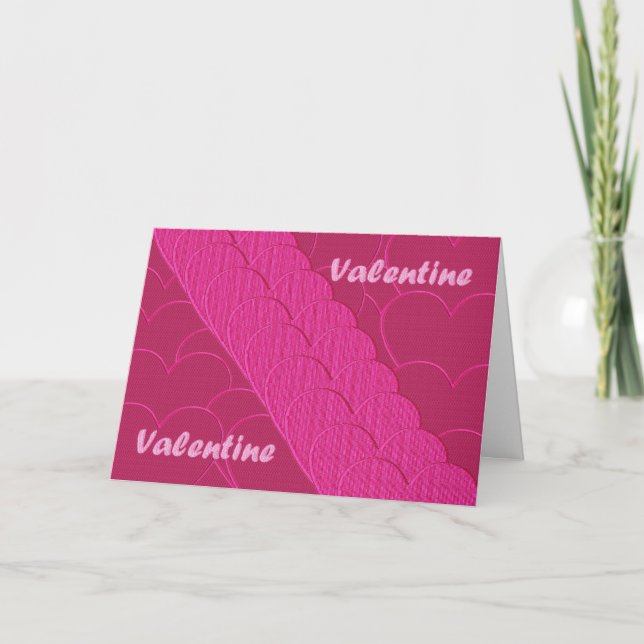 Cartes Pour Fêtes Annuelles Saint-Valentin brodé (Devant)