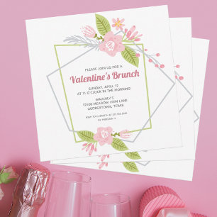 Cartes Pour Fêtes Annuelles Saint Valentin Brunch Galentines Mimosa Party