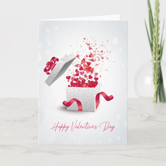 Cartes Pour Fêtes Annuelles Saint-Valentin - Cadeau de coeur - Personnaliser (Devant)
