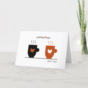 Cartes Pour Fêtes Annuelles Saint-Valentin café