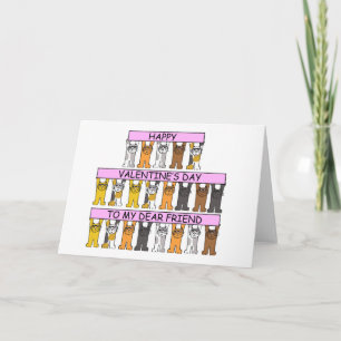 Cartes Pour Fêtes Annuelles Saint Valentin Cher ami pour Amoureux des chats