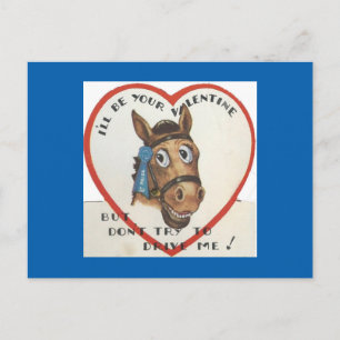 Cartes Pour Fêtes Annuelles Saint Valentin cheval vintage
