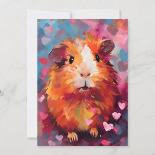 Cartes Pour Fêtes Annuelles Saint Valentin cochon de Guinée