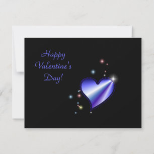 Cartes Pour Fêtes Annuelles Saint-Valentin - Coeur arc-en-ciel avec étoiles su