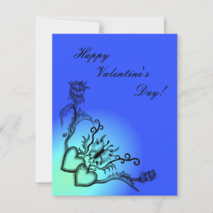 Cartes Pour Fêtes Annuelles Saint Valentin - coeur et papillon sur arc-en-ciel