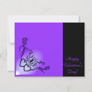 Cartes Pour Fêtes Annuelles Saint Valentin - coeur et papillon sur arc-en-ciel