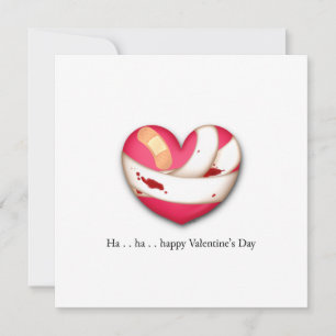 Cartes Pour Fêtes Annuelles Saint-Valentin Comique Cœur Saignant
