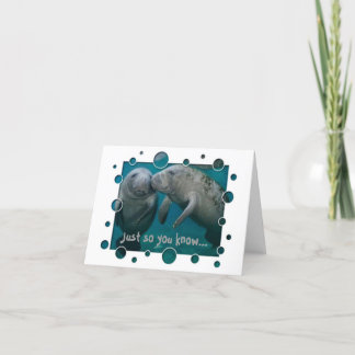 Cartes Pour Fêtes Annuelles Saint-Valentin d'amour de lamantin