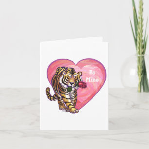 Cartes Pour Fêtes Annuelles Saint-Valentin de Tigre