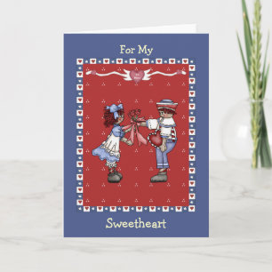 Cartes Pour Fêtes Annuelles Saint Valentin des amoureux de Raggedy Ann