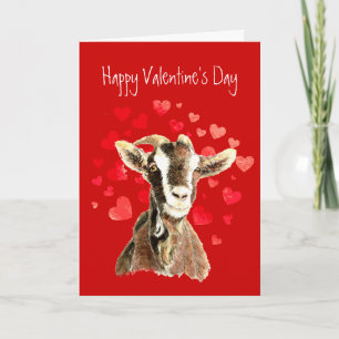 Cartes Pour Fêtes Annuelles Saint-Valentin drôle à la vieille chèvre préférée,