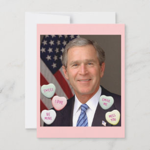 Cartes Pour Fêtes Annuelles Saint Valentin George Bush