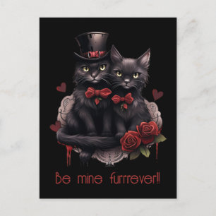 Cartes Pour Fêtes Annuelles Saint Valentin Goth Cats