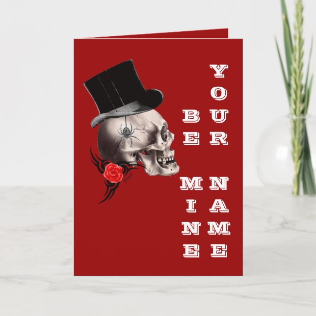 Cartes Pour Fêtes Annuelles Saint-Valentin gothique (Devant)