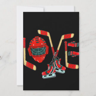 Cartes Pour Fêtes Annuelles Saint-Valentin Hockey sur Glace Amour Cadeau Migno