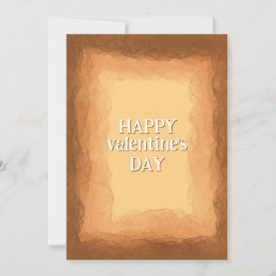 Cartes Pour Fêtes Annuelles Saint-Valentin jaune marron